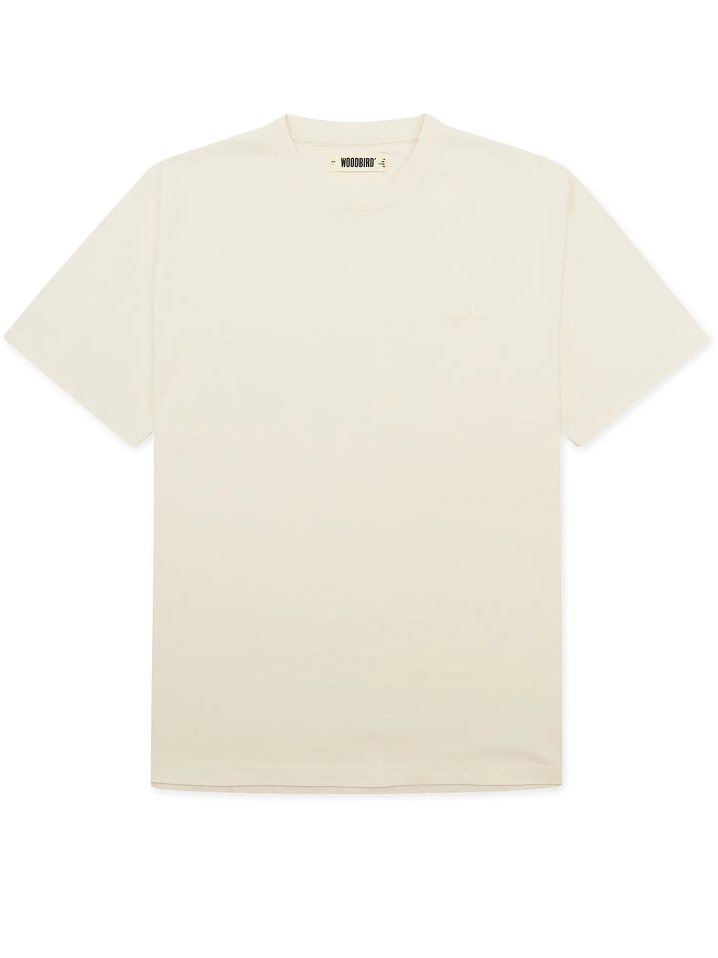 WOODBIRD | T-Shirt WBBAINE | creme